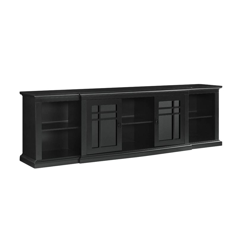 Transitional 2 Window Pane Door TV Stand for TVs up to 85" - Saracina Home, 1 of 14