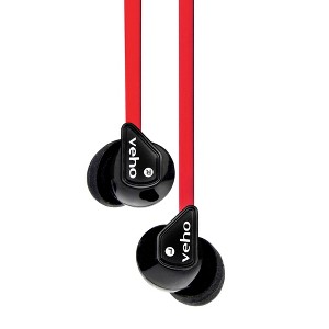 Veho VEP-003-360Z1 360 Stereo Noise isolating Earphones with flex 'anti' tangle cord system - 1 of 4