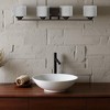 Sunset Lighting 4-Light 100W  Abott Vanity, Provincial Bronze, Clear Seedy Glass - 4 of 4