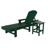 WestinTrends Malibu 2 Piece Adirondack Poly Reclining Chaise Lounge With Arms & Wheels - 3 of 4