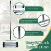 QingMoon Rolling Lawn Aerator, Rotary Push Tine Spike Soil Lawn Aerator with 3-Piece Long Steel Handle for Garden Yard Grass Maintenance - 2 of 4
