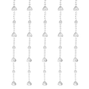 Unique Bargains Acrylic Chandelier Replacement Diamond Bead for Wedding Decor 10 Pcs - 1 of 4