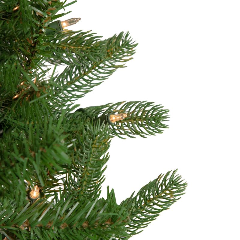 Northlight 6.5' Pre-Lit Full Sierra Noble Fir Artificial Christmas Tree, Clear Lights, 4 of 9