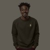 Dalix Lightning (Glow in the Dark) Embroidered Crewneck Fleece Sweatshirt Pullover Mens - 2 of 4