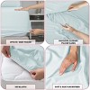 6 Piece Bed Sheet Set Ultra Soft Brushed Microfiber Solid Sheets with Pillow Cases - Lux Decor Collection - 4 of 4