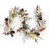 GAOMON 6 Ft Pre-Lit Christmas Garland, 8 Lighting Modes Xmas Real Touch Garland with 20 Lights, Artificial Xmas Green Garland - 2 of 4