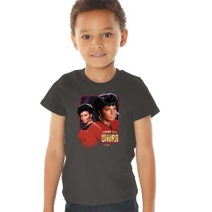 Toddler Boys' Star Trek Lieutenant Uhura T-Shirt Charcoal - 1 of 4