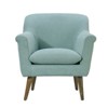 NicBex Woven Accent Chair,Upholstered Living Room Chairs with Round Arms and Wooden Legs,Mid-Century Armchair,Accent Chairs for Living Room - 4 of 4