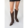 Pietro - Brown Leather Western Knee High Boot (Women) | Forever & Always Shoes - 4 of 4