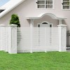 SEVOBAL 6pc Patio Screen Patio Privacy Porch Screen Patio Screens Paged Patio Decorative Screens Patio Screen Decor Outdoor, White, 272.82"*15.75"*72" - 2 of 4