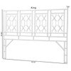 bali & pari King Size Sampson Rattan Standalone Headboard White - 4 of 4