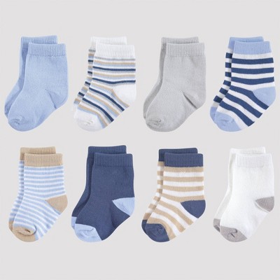 light blue baby socks