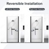 ORRD 24" W x 72" H Semi-Frameless Circular Pivot Shower Door – Matte Black, 6mm Tempered Glass - 4 of 4