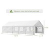 32x16 Outdoor Canopy Tent Heavy Duty Carport Tent with Cathedral Window Design for Party & Wedding, Removable Sidewalls - 3 of 4