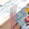 Unique Bargains Round Tip Brush for Gouache Nylon Bristles with Aluminum Collar and Plastic Handle 6 Pcs - 2 of 3