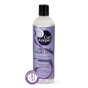 Curl Keeper Original Liquid Styler Frizz-Free Curls Fragrance Free (12 oz) UPC: 898496000273 | FRAGRANCE-FREE Hair Liquid Gel - 1 of 3