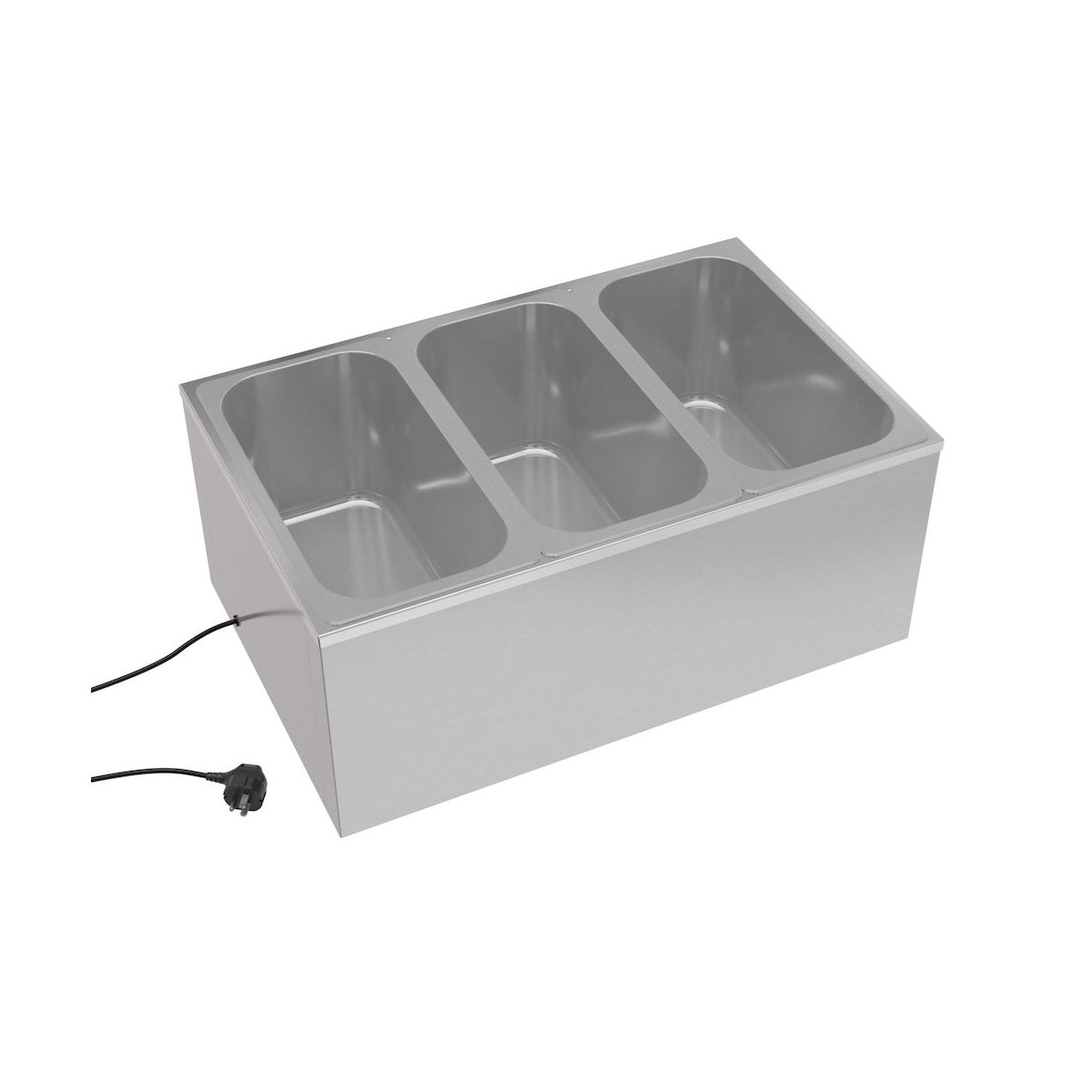 Koolmore 6 Qt. Three-Section Electric Countertop Food Warmer With Faucet - thumbnail 3