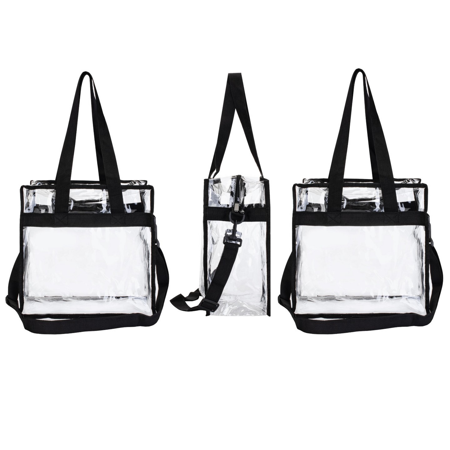 Сумка Garnen Clear for Stadium 12x6x12, Crossbody Shoulder With Zipper, Clear Stadium Approved See Through for Events Travel Concert — фото 5