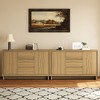 Heynemo Modern Storage Cabinet with 2 Doors, 3 Drawers & Framed Edge Design - 3 of 4