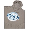 Mens Busch Light Round Logo Beer Pouch Hoodie - 4 of 4