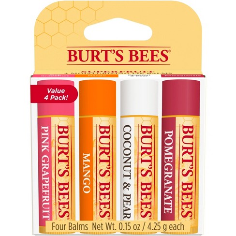 zuigen aardolie saai Burt's Bees Superfruit Lip Balm - 4ct : Target