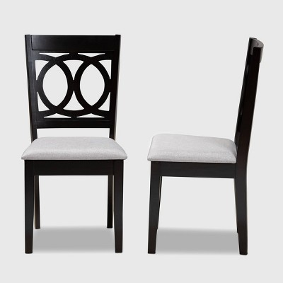 Lenoir Gray Upholstered Wood Dining Chair Set