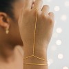 Gold Bracelets for Women, 14K Dainty Gold Plated Stackable Bracelets for Women Trendy Waterproof CZ Tennis Bracelet Set - 2 of 4