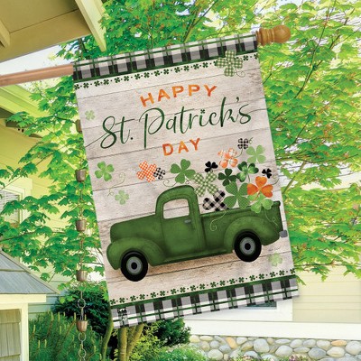 St. Patrick's Day Hausflagge 71,1x101,6 Cm Von Briarwood Lane - Wetterfest Für Draußen