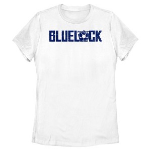 Womens Blue Lock Classic Ball Logo T Shirt - 1 of 4