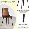 4-Piece Gray Fabric Backrest and Metal Combination Spoon Chair Set, Dining Chair - 4 of 4