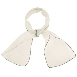 Allegra K Women's Transparent Skinny Solid Color Lightweight Organza Scarf Neckerchief - 1 of 4