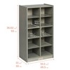 ECR4Kids 10 Cubby Mobile Tray Storage Cabinet, 5x2, 1 - 2 of 4