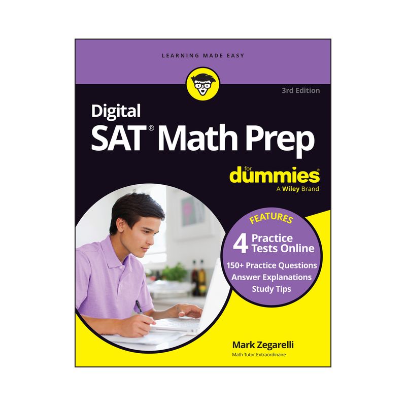 Digital SAT Math Prep for Dummies, 3rd Edition - by  Mark Zegarelli (Paperback), 1 of 2
