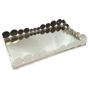 Jiallo  Rectangular tray with mirror, 19x11.5" - 1 of 4