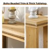 LIVAREEmlen 63" Boho Console Table with Storage Shelf ¨C Beaded Trim, 2-Tier Narrow Entryway Table for Hallway, Foyer, or Behind Couch - 4 of 4