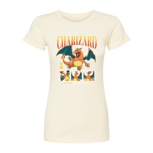 Women's - Pokémon - Charizard Multiple Poses Fitted Graphic T-Shirt - 1 of 3