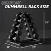 ER KANG Dumbbell Set, Rubber Hex Dumbbell Set with Optional Dumbbell Rack, Strength Traning Weight Set Home Gym Equipment(160LBS Dumbbell Set) - 3 of 4