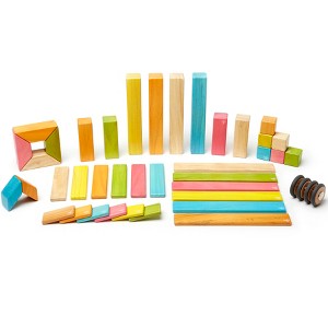 Tegu Magnetic Wooden Blocks, 42-Piece Set, Tints - 1 of 4