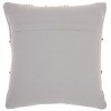 HomeRoots Light Gray Textured Diamonds Throw Pillow - 4 of 4