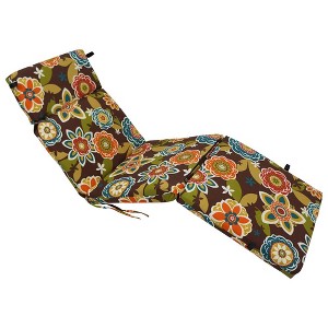 Blazing Needles, 72-inch by 24-inch Patterned Polyester Outdoor Chaise Lounge Cushion - 1 of 1