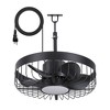 Airsurfer 19" 6 Speed Waterproof Ceiling Fan with 3 Color Temperatures LED Light and Remote,5 ABS Blades,Light with Memory Function - 3 of 4