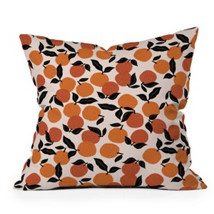 20"x20" Oversize Alisa Galitsyna Orange Garden Square Throw Pillow Orange - society6 - 1 of 4