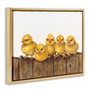 Stupell Industries Chicks on the Fence Floating Frame Canvas Art - 2 of 4