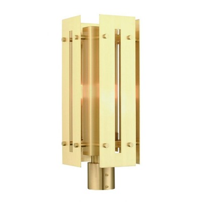 Livex Lighting Utrecht 1 - Light Post Light in  Satin Brass