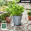 11.4" Black Round MaxiGrip Plant Caddy – Heavy-Duty, Water-Repellent Rolling Stand - 3 of 4