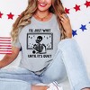 Simply Sage Market Wait Until It's Quiet Apple Short Sleeve Tee - M - Heather Grey - 3 of 4