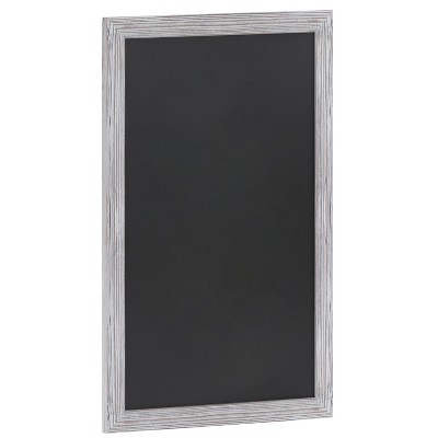Emma and Oliver Framed Decorative Wall Hanging Chalkboard with Magnetic Surface and Eraser for Weddings, Parties, Showers and More