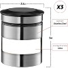Airtight Food Storage Container for Kitchen Counter with Window, Set of 3 - 2 of 4