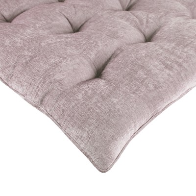 Blush Pink Poly Chenille Tufted Lounge Floor Pillow Cushion