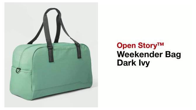Weekender Bag Dark Ivy - Open Story&#8482;, 2 of 11, play video